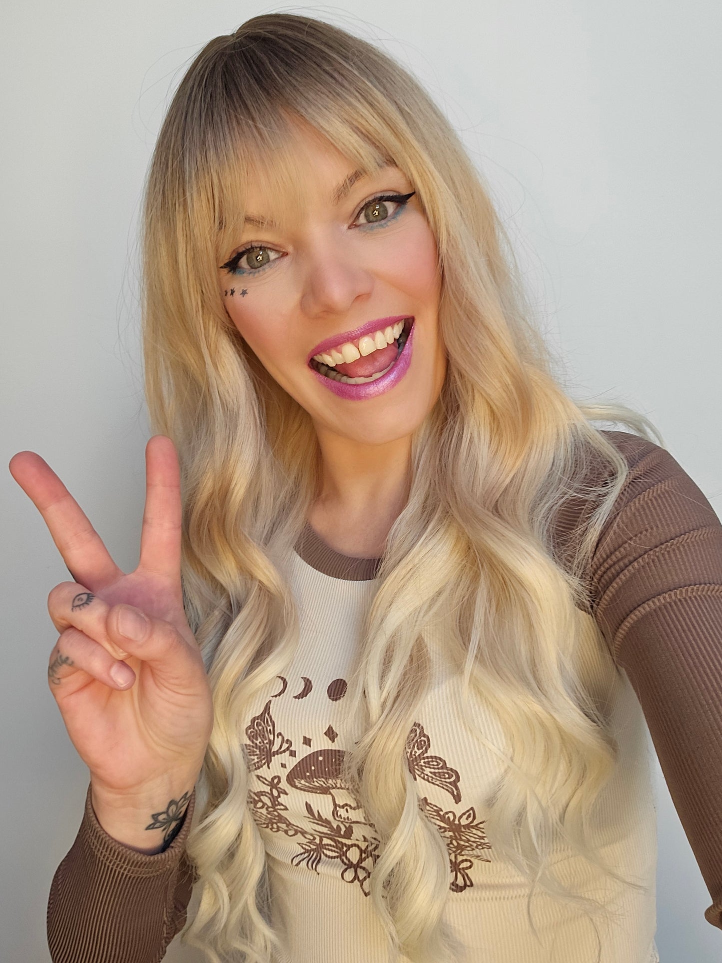 Texas blonde synthetic wig