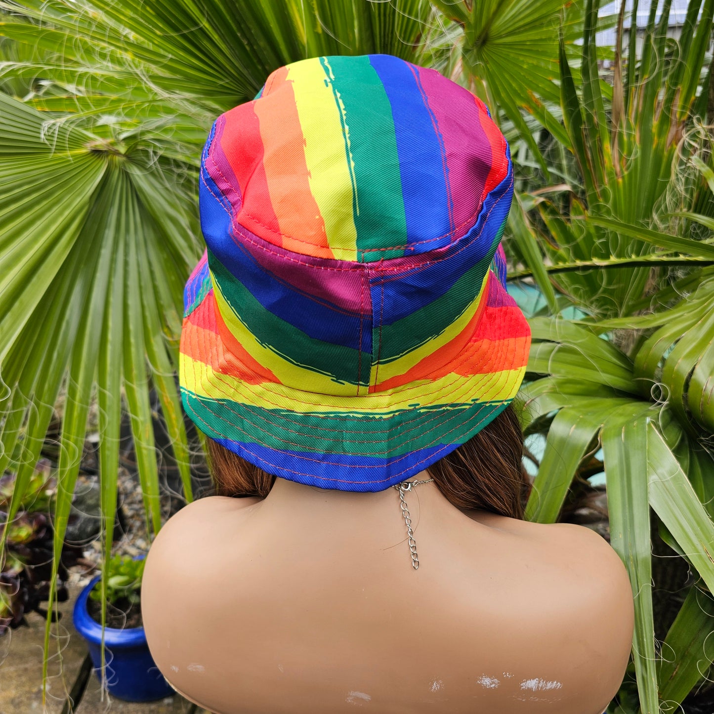 Pride Wavy Rainbow Bucket Hat