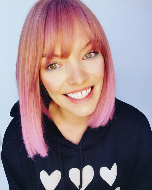 Pink Lemonade pink non lace wig - Keshleysheadshop