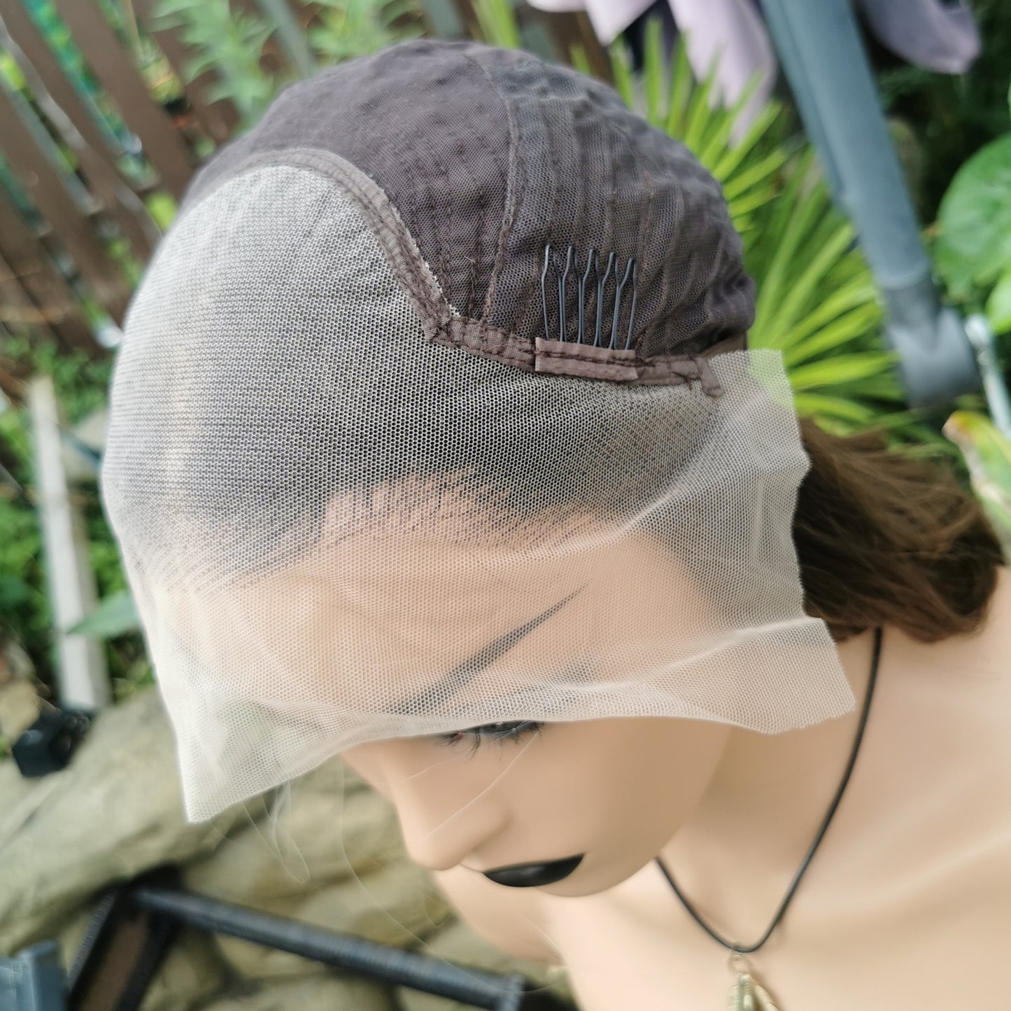 Show Me The Money brown futura fiber lace front wig