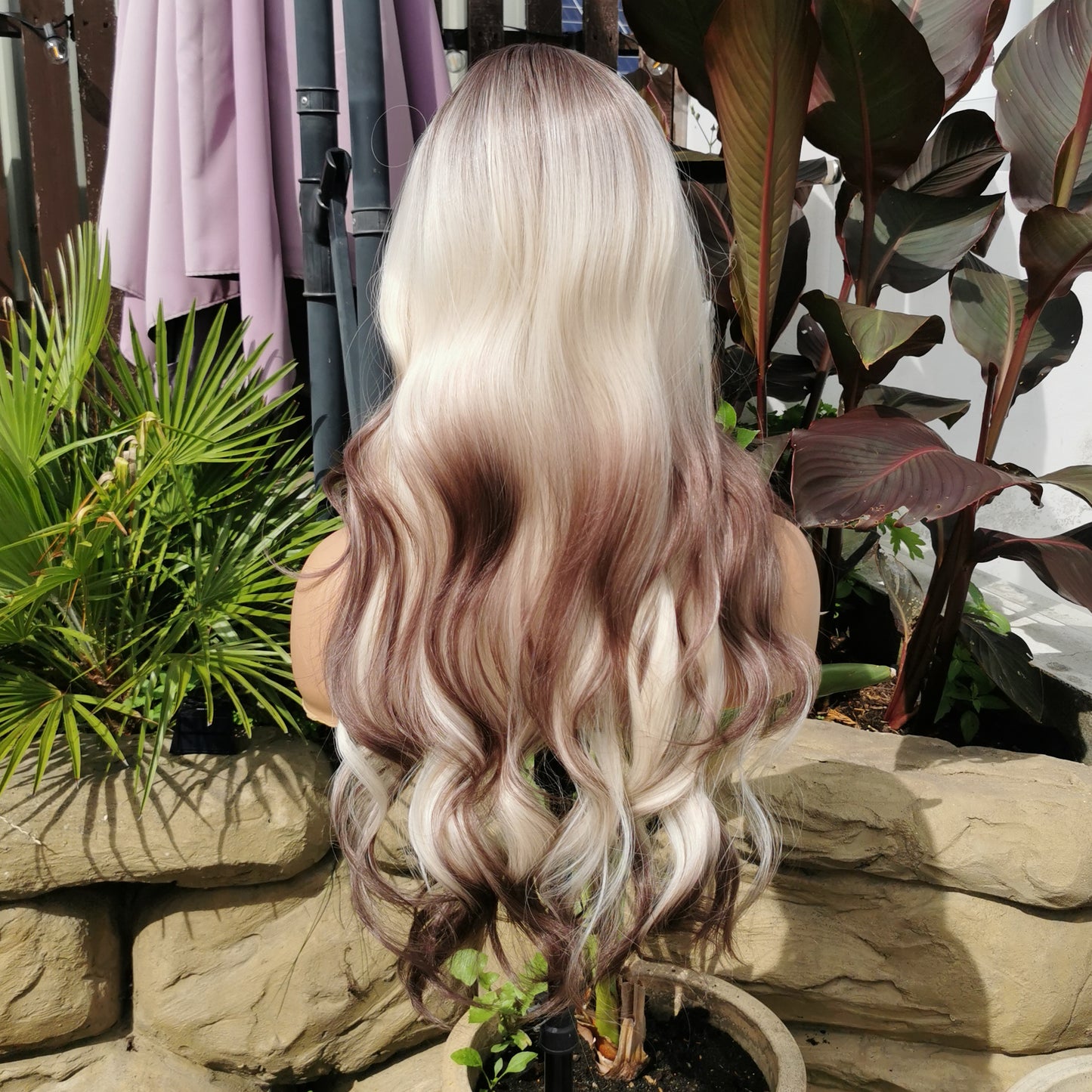 Pandora blonde and brown synthetic wig - Keshleysheadshop
