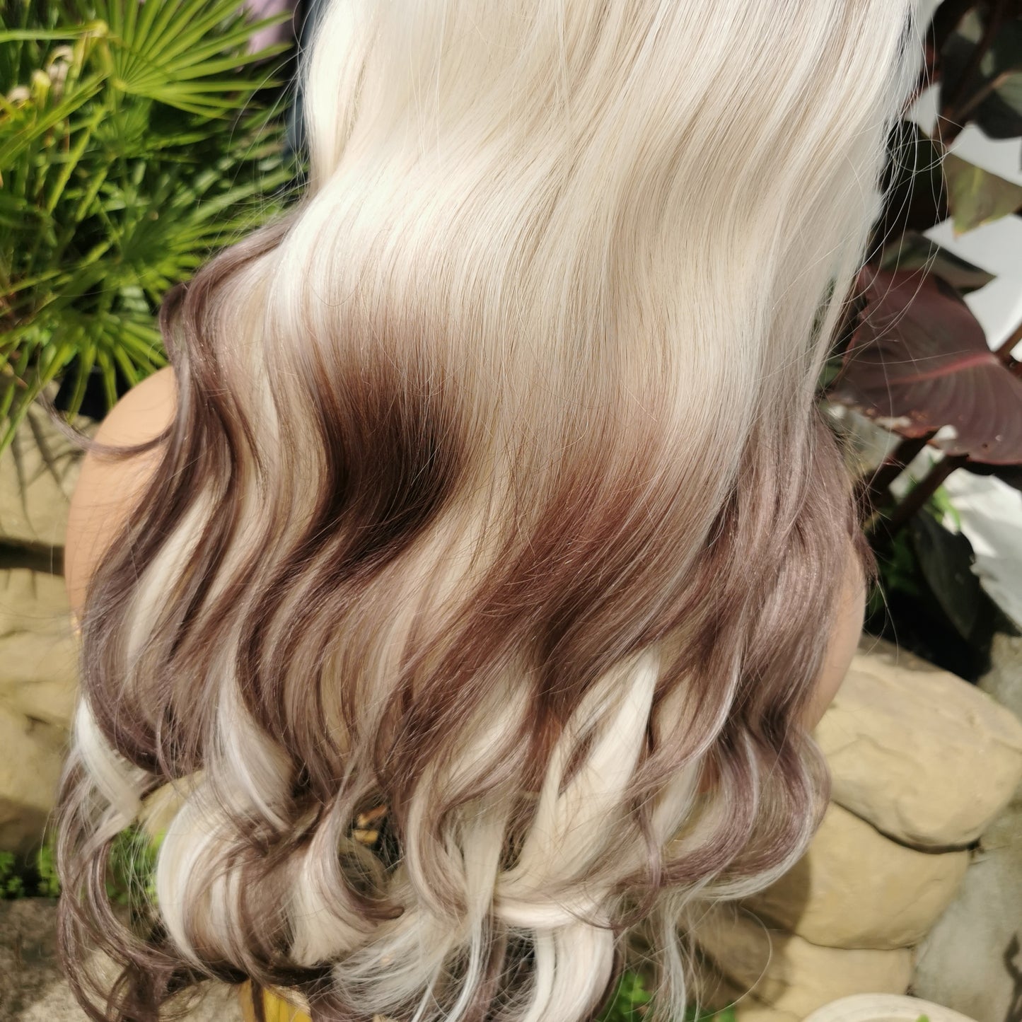 Pandora blonde and brown synthetic wig - Keshleysheadshop