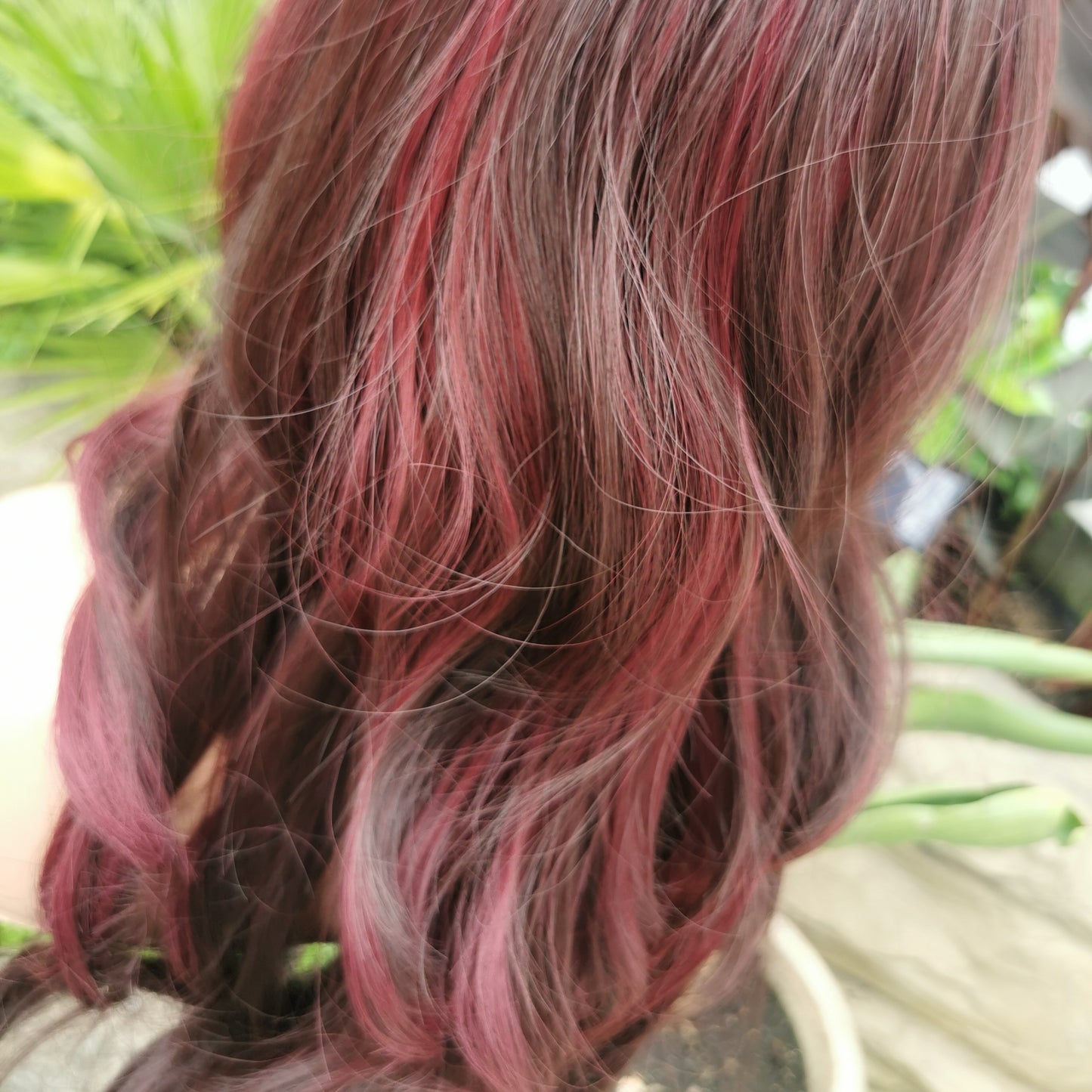 Hot AF Burgandy and red non lace wig - Keshleysheadshop