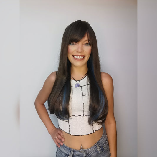 Neptune brown and blue wig - Keshleysheadshop