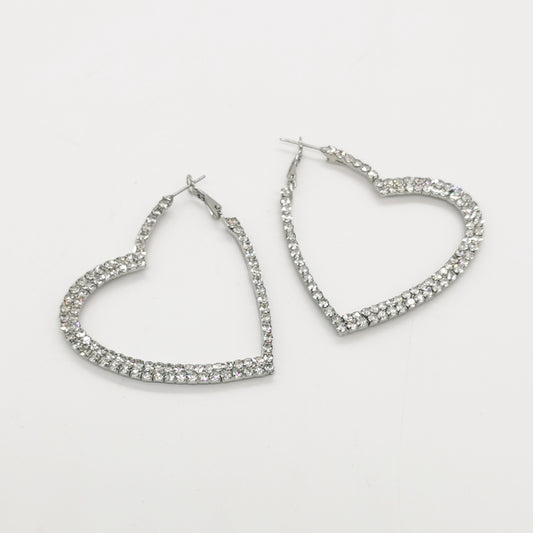 Sparkle Heart Earrings - Keshleysheadshop
