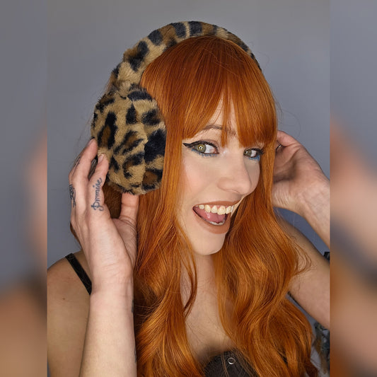 Leopard Print Ear Muffs - Keshleysheadshop