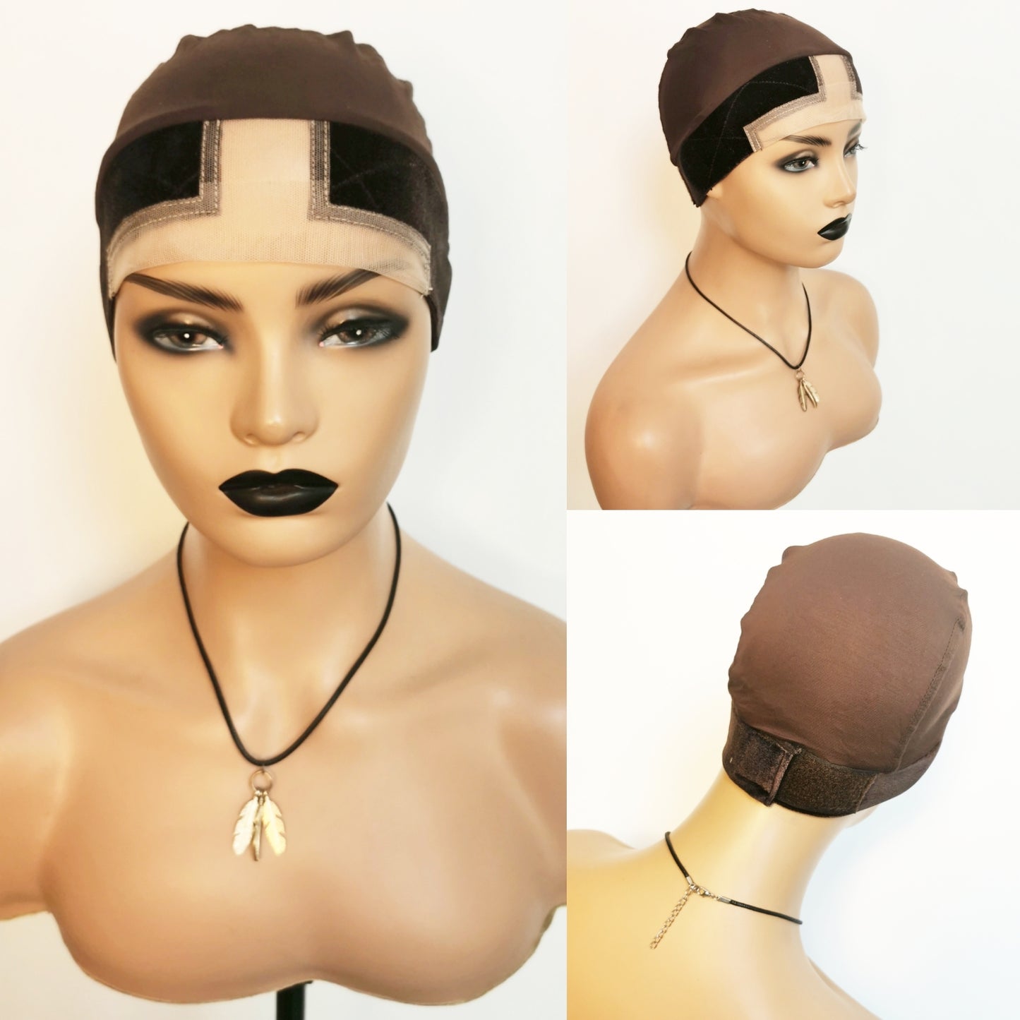 Velvet wig grip with cap