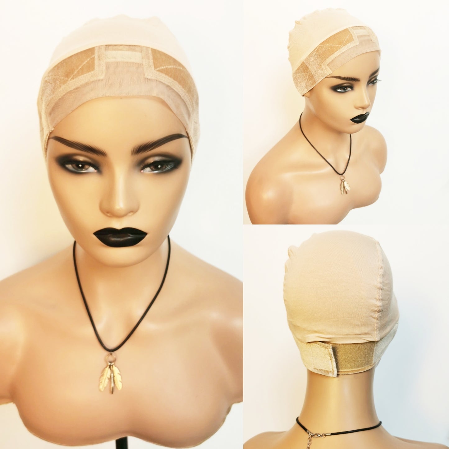 Velvet wig grip with cap