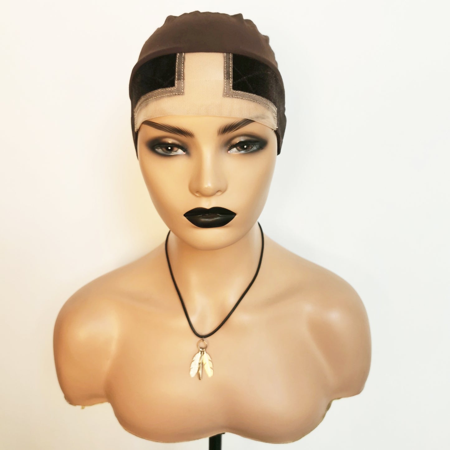 Velvet wig grip with cap