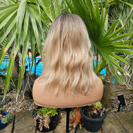 Flair blonde rooted non lace wig