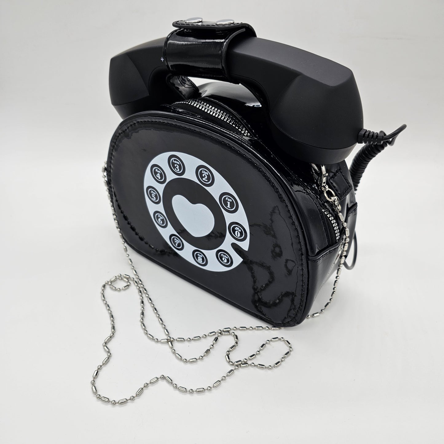 Telephone Handbag Black and White
