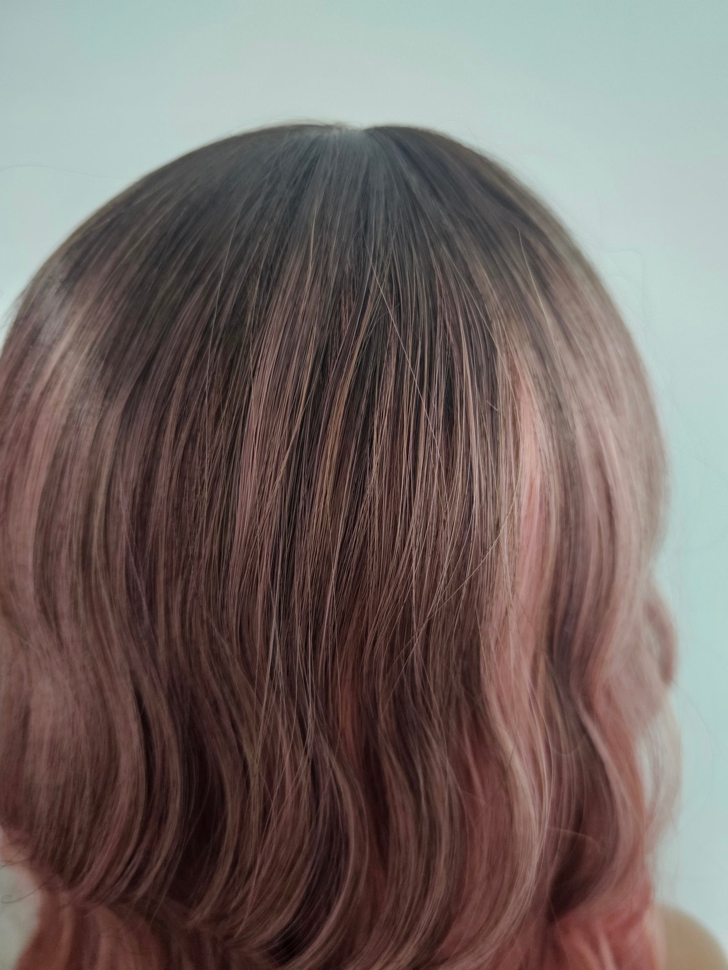 Sakura pink rooted non lace wig