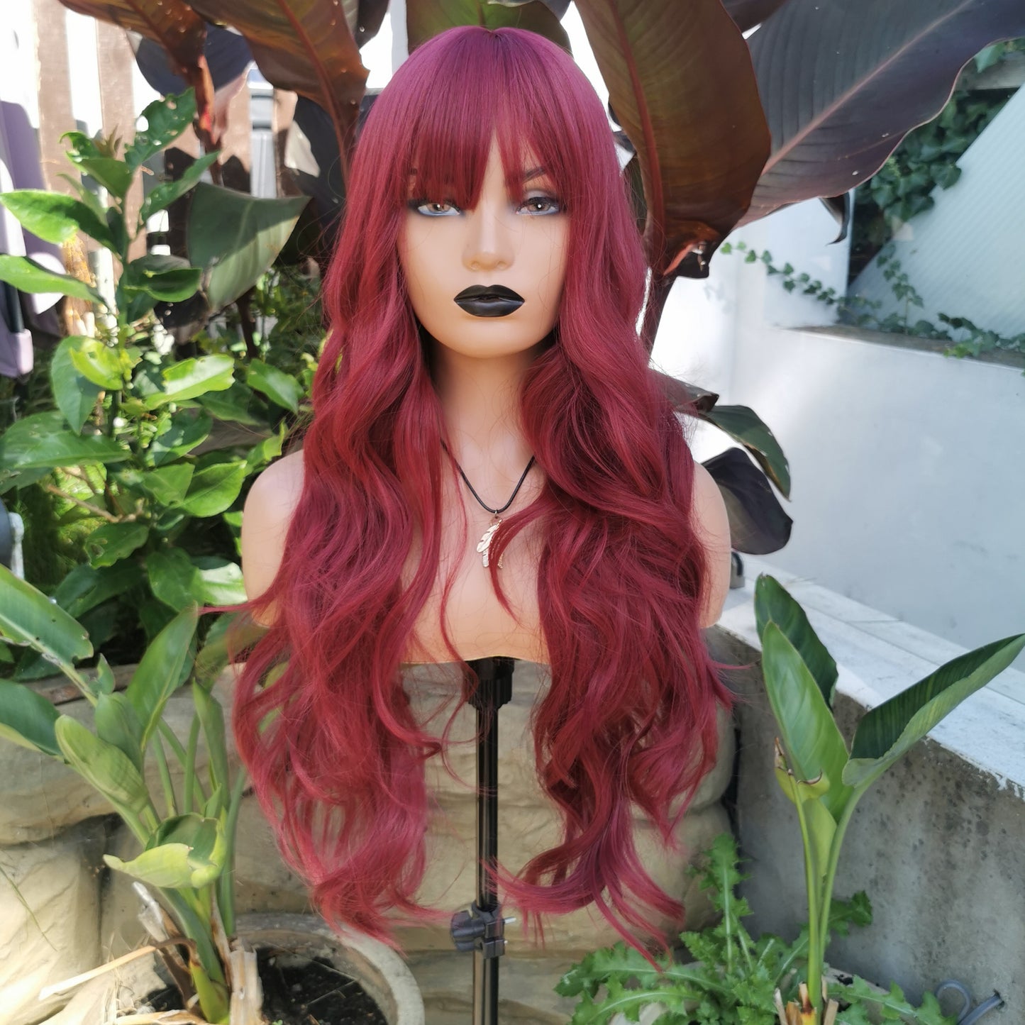 Ruby deep red non lace wig - Keshleysheadshop