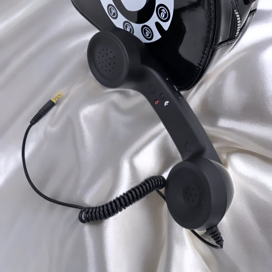 Telephone Handbag Black and White