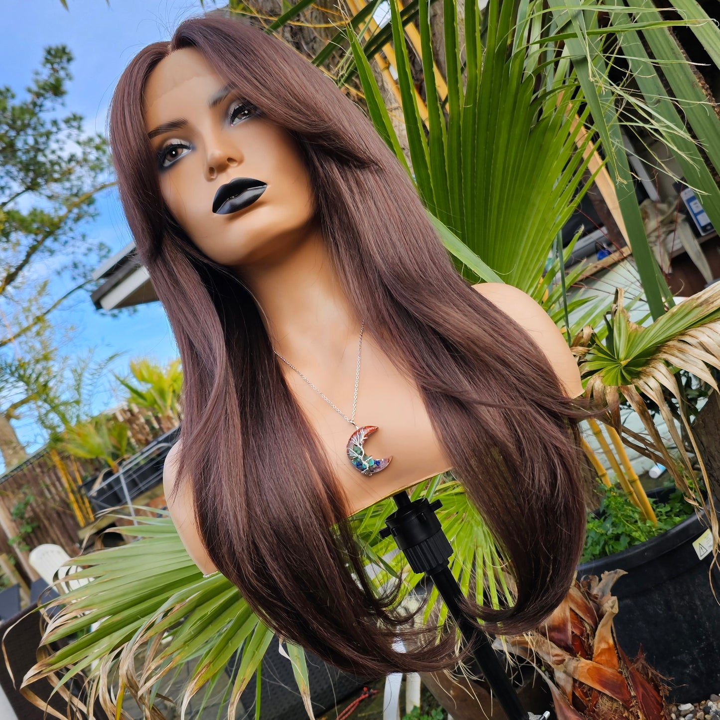 The Monica chocolate brown lace front wig - Keshleysheadshop