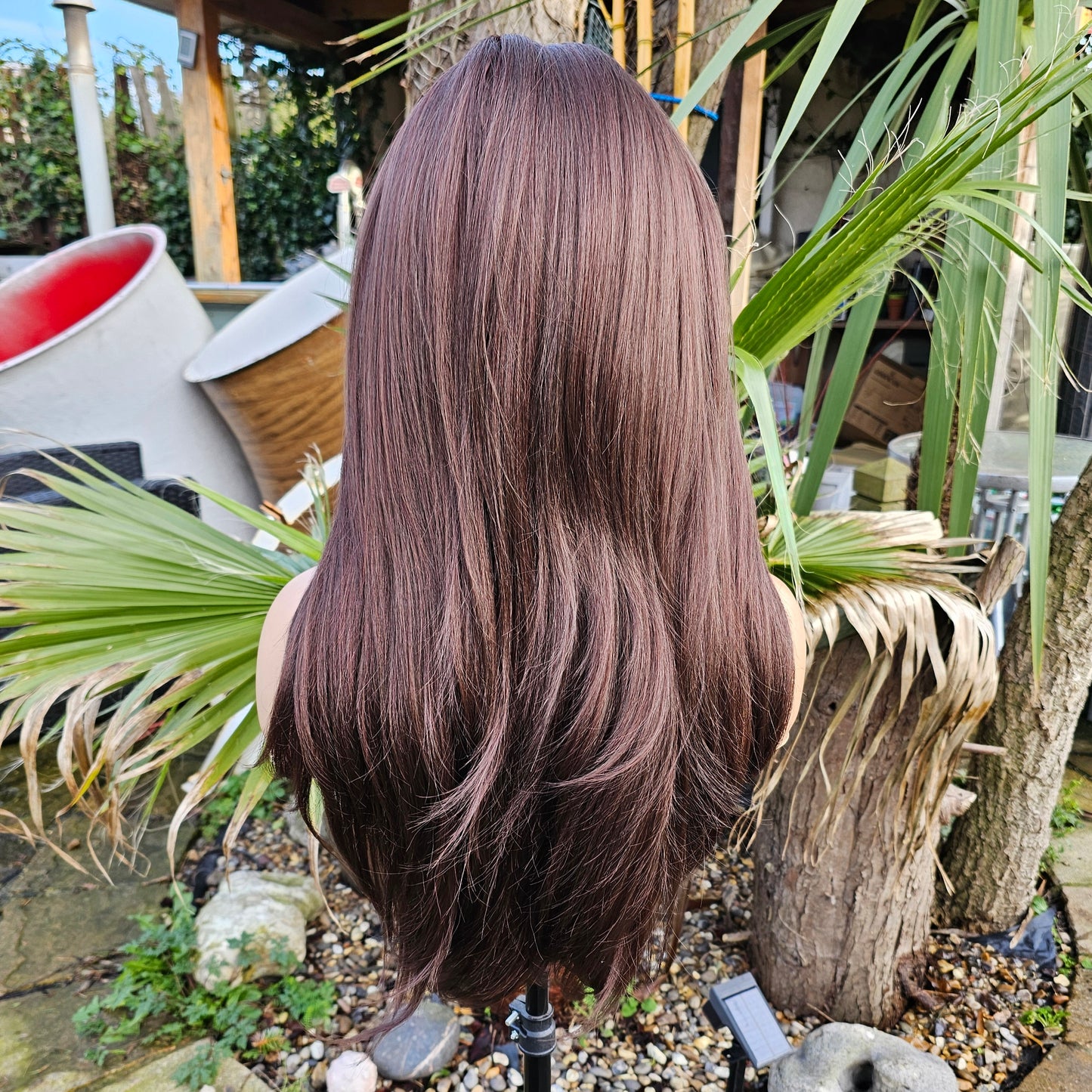The Monica chocolate brown lace front wig - Keshleysheadshop