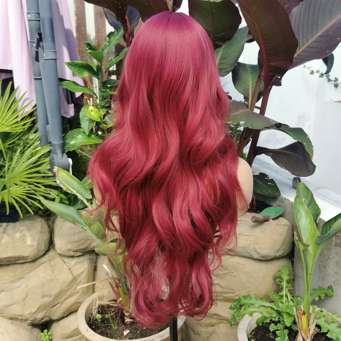 Ruby deep red non lace wig - Keshleysheadshop
