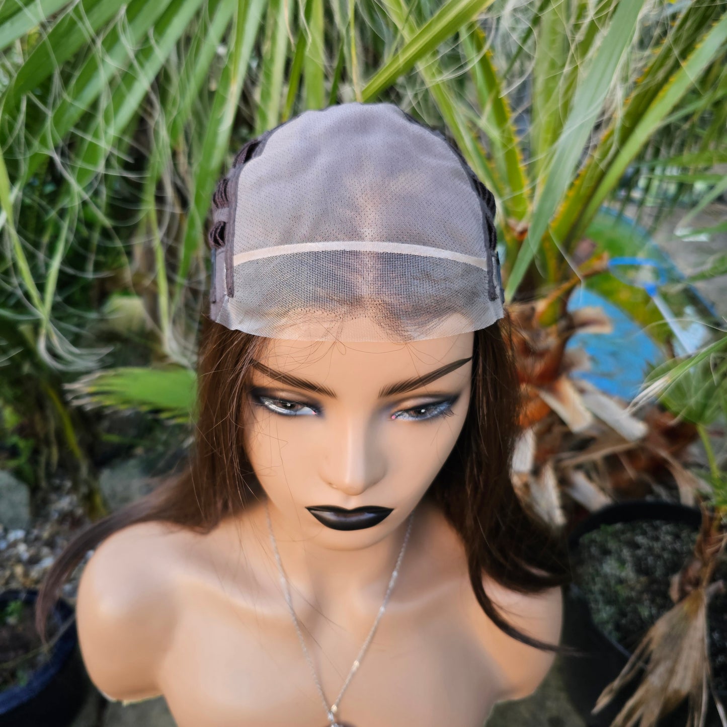 Allana Dark Brown Monofilament Wig