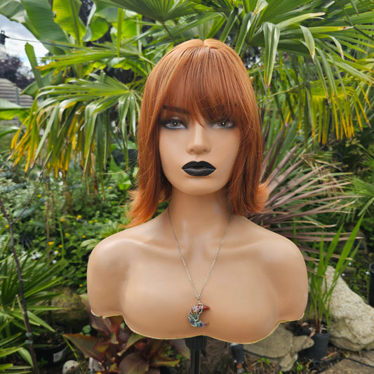 Aubrey Auburn ginger non lace wig