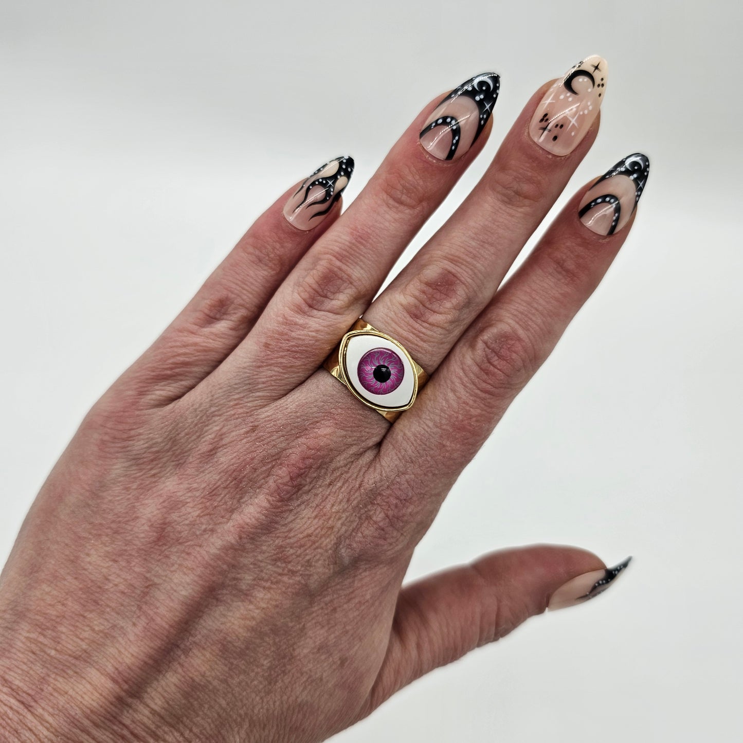Pink Eye Ring