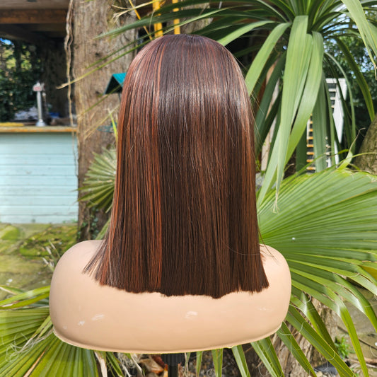 Trinity brown lace front wig