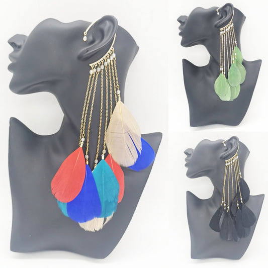 Feather Ear Cuffs - Keshleysheadshop