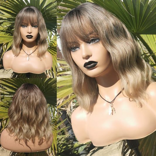 Ashley Medium brown synthetic wig - Keshleysheadshop