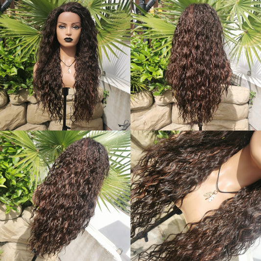 Rebel brown tones lace front wig - Keshleysheadshop