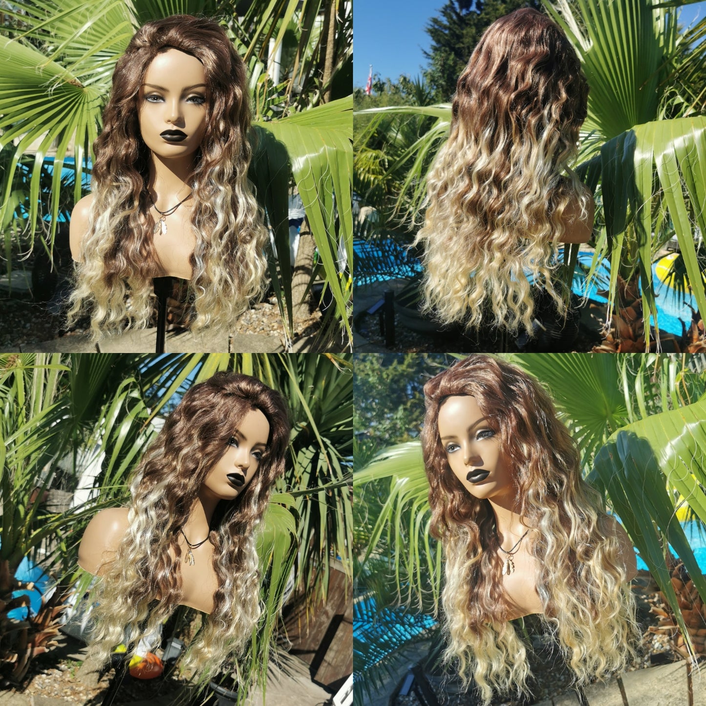 Wilderness Brown and blonde synthetic wig - Keshleysheadshop