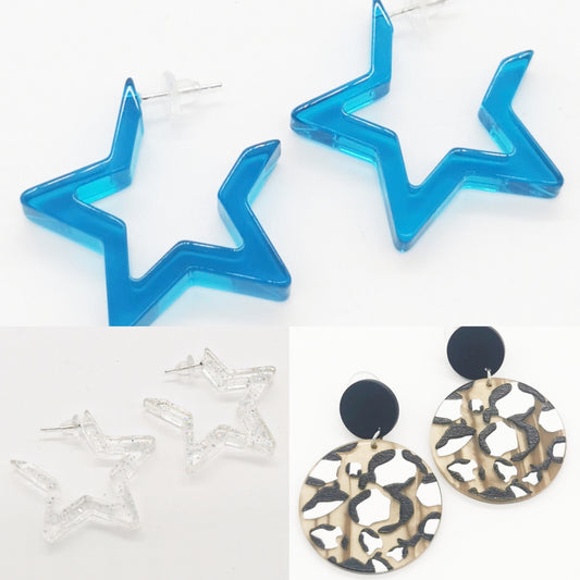 Acrylic Earrings - Keshleysheadshop