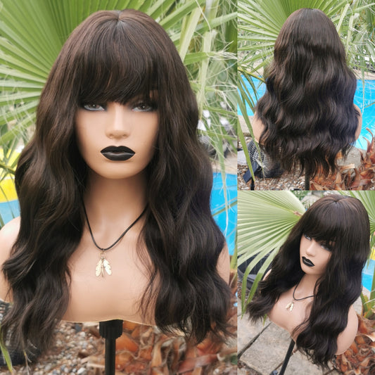 Temptress darkest brown non lace wig - Keshleysheadshop