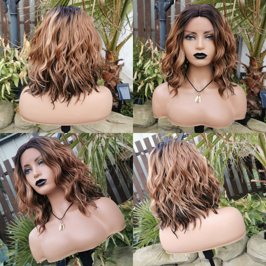 Empower brown synthetic wig