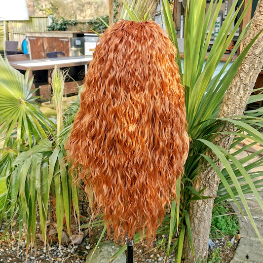 Light Brown Kinky Headband Wig - Keshleysheadshop