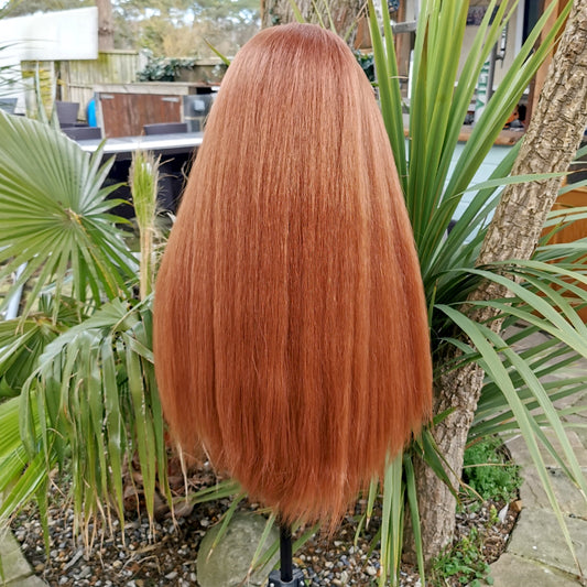 Light Brown Straight Headband Wig - Keshleysheadshop