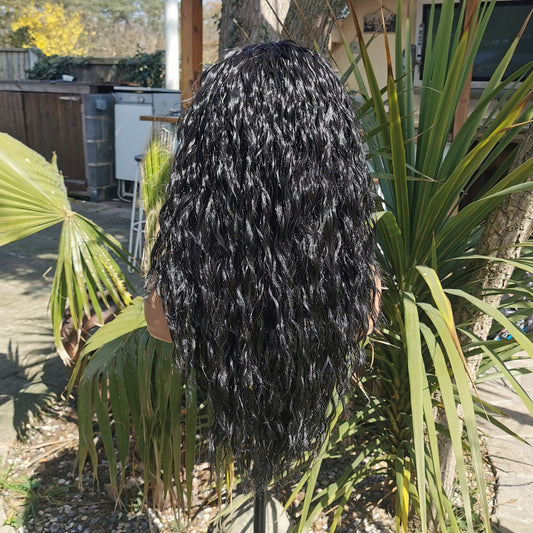 Black Kinky Headband Wig - Keshleysheadshop