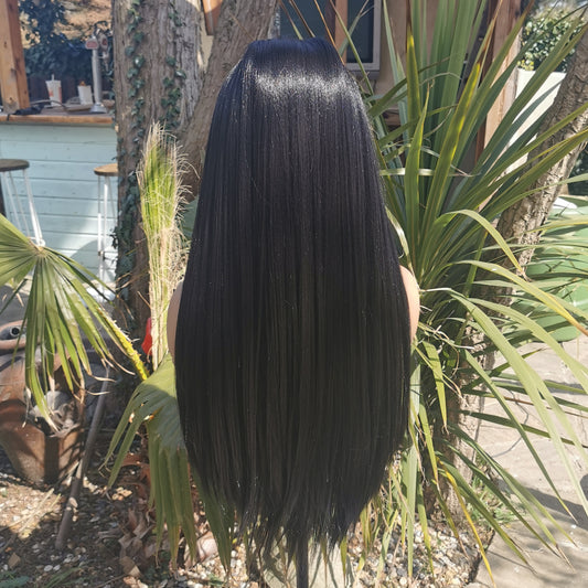 Black Straight Headband Wig - Keshleysheadshop