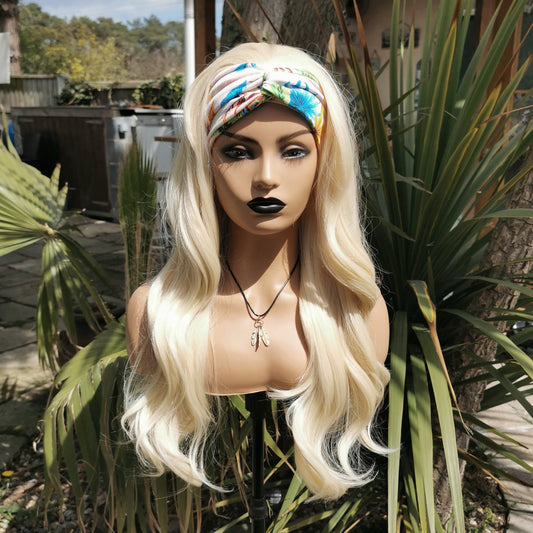 Blonde Curly Headband Wig - Keshleysheadshop