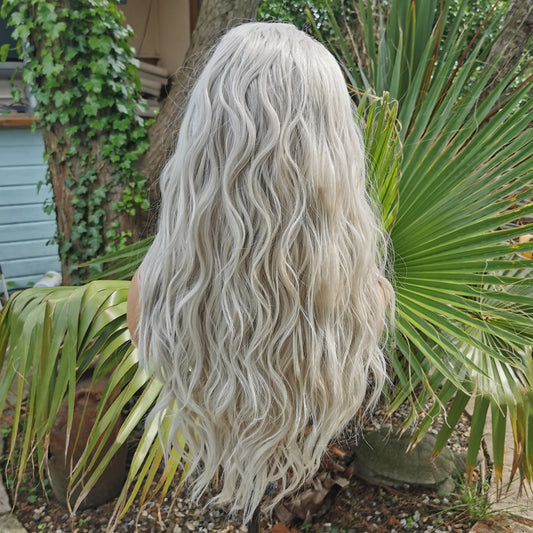 Silver Wavy Headband Wig - Keshleysheadshop