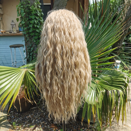 Golden Kinky Headband Wig - Keshleysheadshop