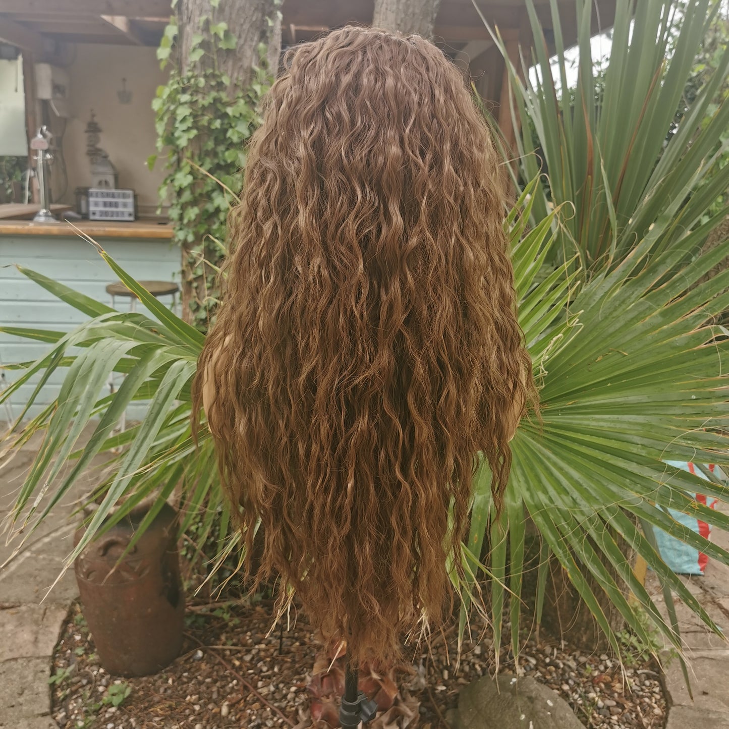 Brown Kinky Headband Wig - Keshleysheadshop