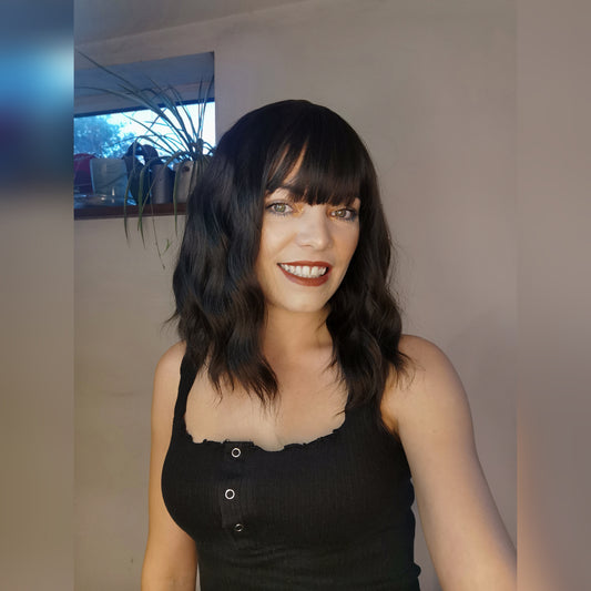 Hot Chocolate dark brown synthetic wig - Keshleysheadshop