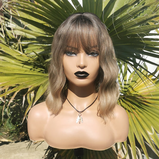 Ashley Medium brown synthetic wig - Keshleysheadshop