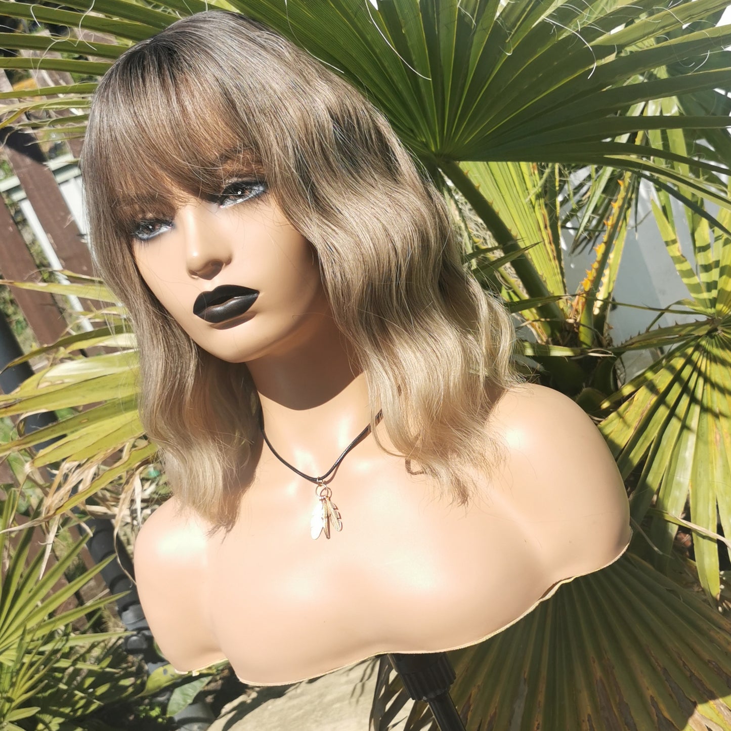 Ashley Medium brown synthetic wig - Keshleysheadshop