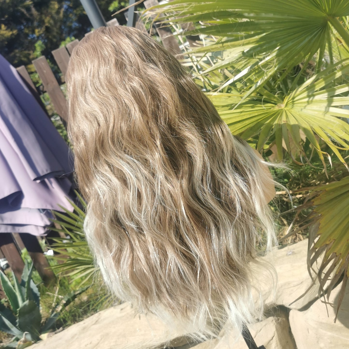 Brown Fade Headband Wig