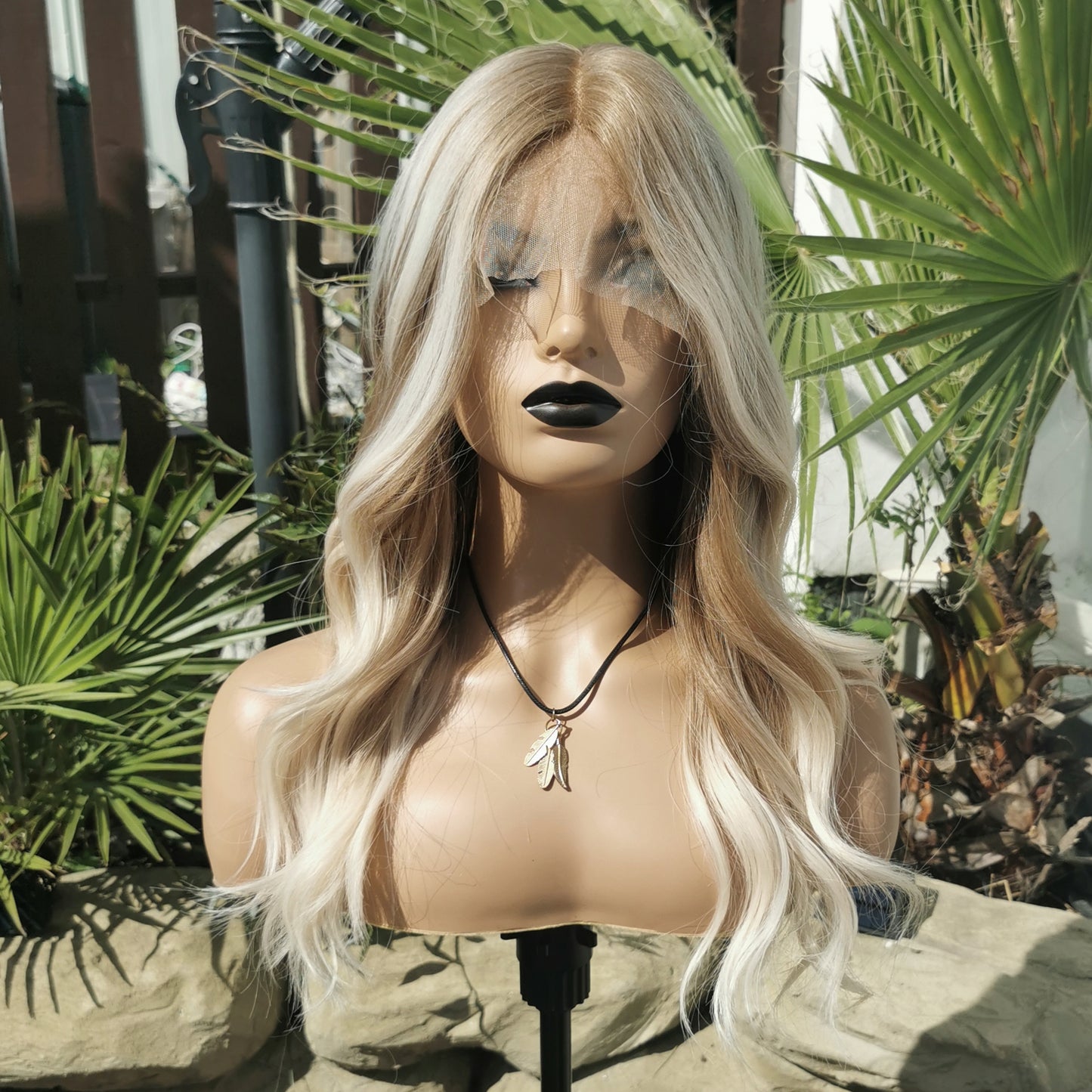 Sun Kissed blonde synthetic lace front wig