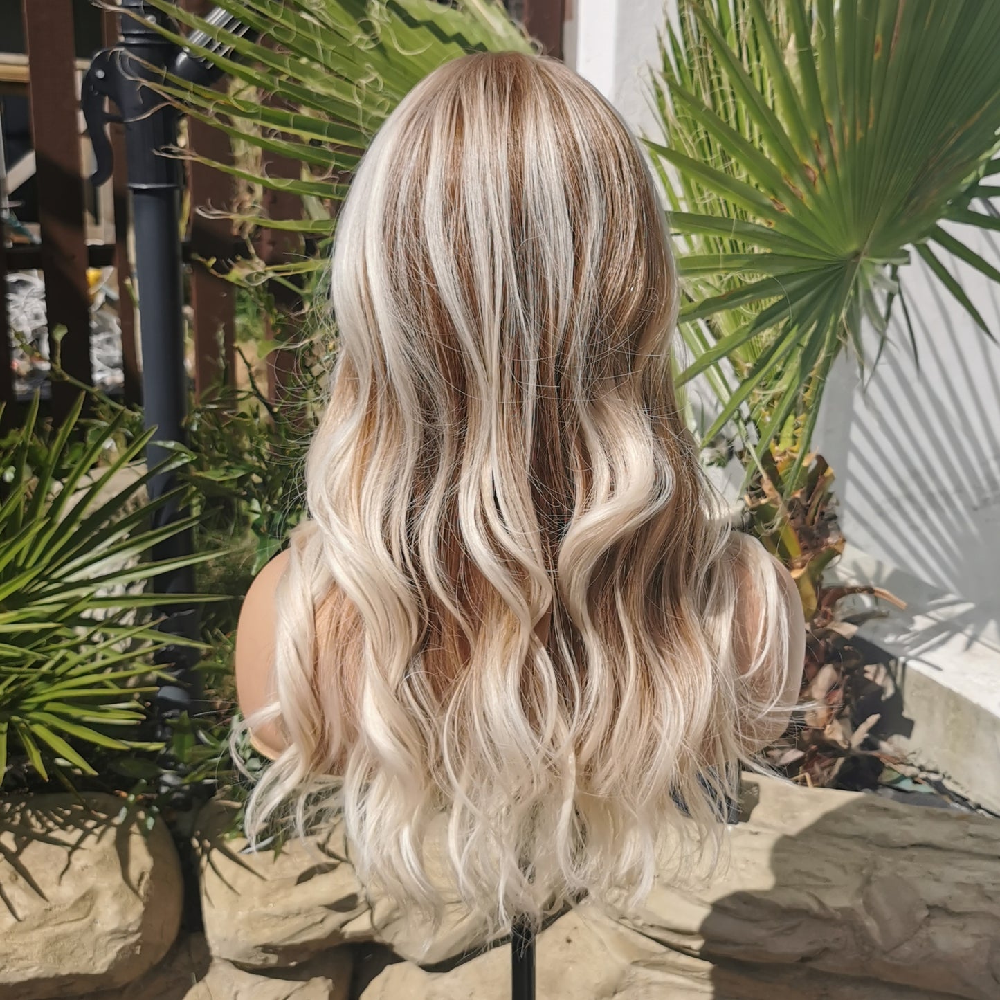 Sun Kissed blonde synthetic lace front wig