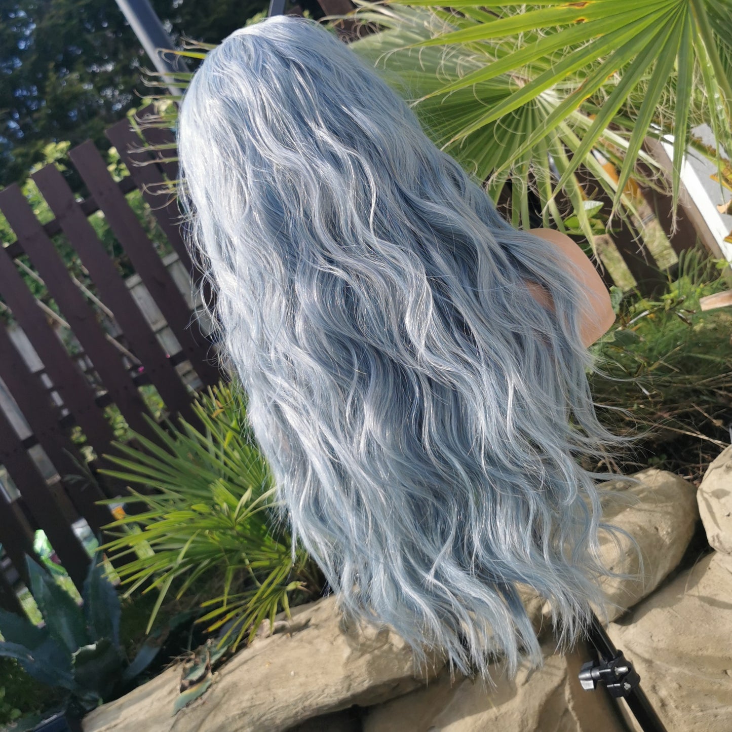 Blue Wavy Headband Wig - Keshleysheadshop