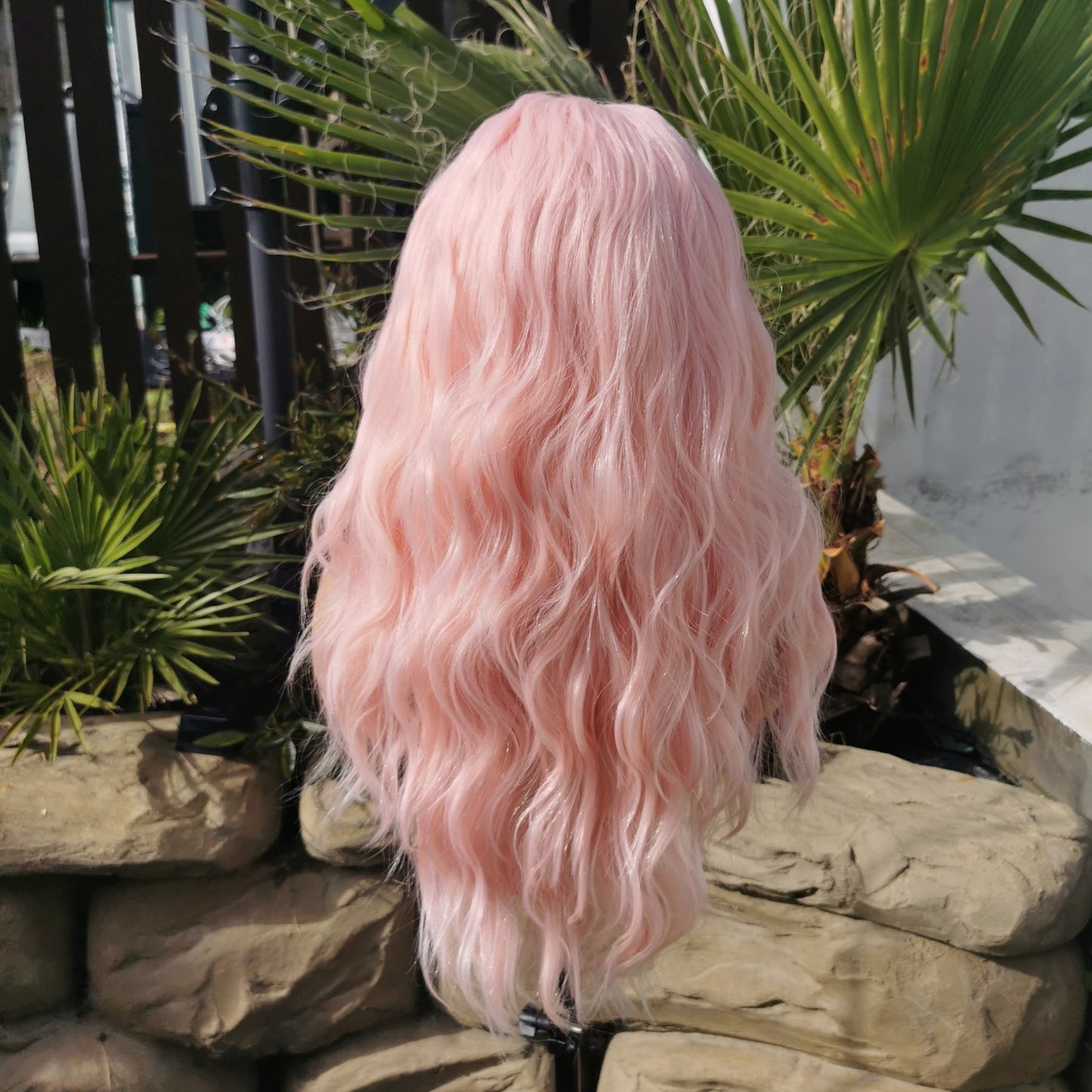 Baby Pink Wavy Headband Wig - Keshleysheadshop