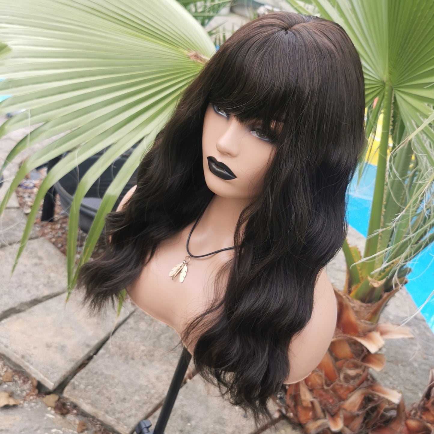 Temptress darkest brown non lace wig - Keshleysheadshop