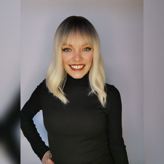 Lush Blonde rooted synthetic wig - Keshleysheadshop